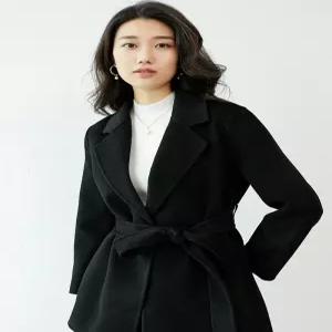 캐시미어반코트 스모크그레이 역시즌 하프 따뜻한 숏코트