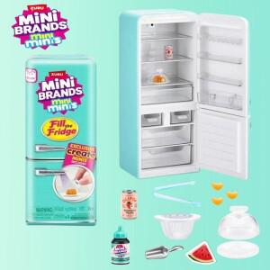 뉴주루 미니 브랜드 냉장고 볼 서프라이즈 블라인드 박스 슈퍼 장난감 역할 놀이 홈 인형집 가구 선물