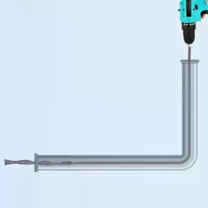 전동드릴 스프링 청소기 하수구 관통기 배관 뚫는 스프링 기계 장비