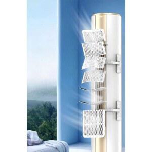 스탠드 에어컨 바람막이 방풍판 위드 공기배출구 업소 에어콘 접착식 대형 20x60(cm)