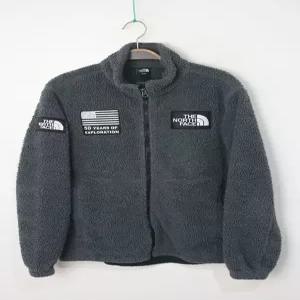 노스페이스 플리스 점퍼/차콜/뽀글이 자켓 구제 중고 등산복 캐주얼 아웃도어 기본 남성용 M 95