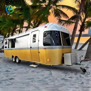 맞춤 제작 캠퍼 에어스트림 캠핑 트레일러 완전 장비된 주방 카라반 스트리트 푸드 카트