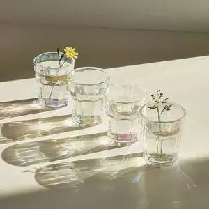 감성 홈파티 영롱 홀로그램 소주잔 4P 세트 유리컵 예쁜소주잔 소주컵 소주컵세트 술잔 술잔세트