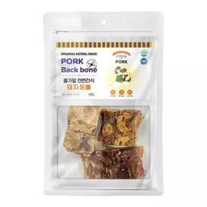 [콩심팥심]올가밀 천연간식 돼지등뼈 100gX5개 강아지 수제 간식