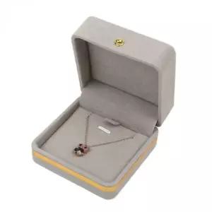 금장 장신구 단단한 케이스 회색 결혼목걸이케이스 목걸이보석상자