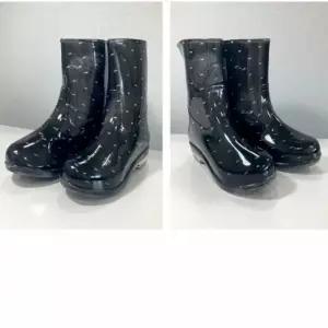 장화 식당 텃밭 식당신발 방수 신발 설거지 이모님 농사 꽃무늬