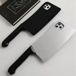 유니블링 갤럭시 s23 s22 특이한 입체 인싸 식칼 실리콘 케이스