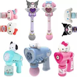 산리오 마이멜로디 쿠로미 시나모롤 포차코 헬로키티 멜로디 자동버블건 버블봉