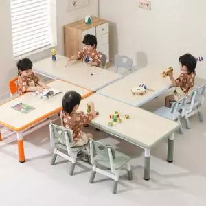 낙서 가능한 유치원책상 책상 의자 세트 높이 조절 학생 독서실 자습