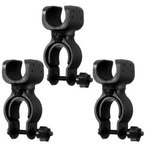 보행기용 HJZII 3개 지팡이 홀더, 범용 보행 스틱 홀더 목발 전동 스쿠터용 롤레이터 휠체어 보행기 액세서리