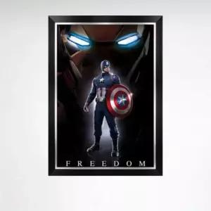 1000피스 캡틴아메리카 야광 모던블랙 액자세트