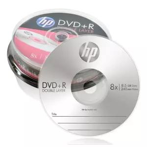 HP Media DVD R DL 10p 케익 케이스
