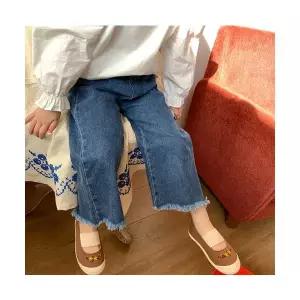 팜므 여아 플레어 데님 아기 유아 봄가을 청바지설날