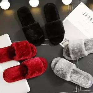 털슬리퍼 빅사이즈가능 털신 방한화 기모 밍크 털신발