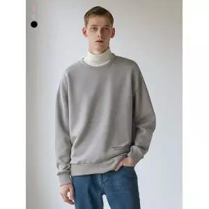 닉스 NIX 유니 담보루 기모 1도 레터링 맨투맨 세미오버핏 FNPWCTM771P