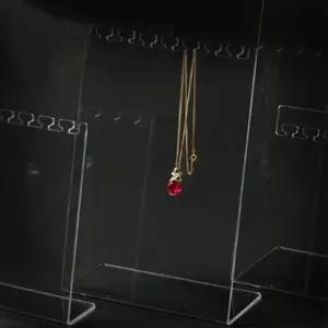 아크릴 상품진열대 목걸이 대형 1단소 전시대 소받침대 선반 투명 촬영 소선반 거치대