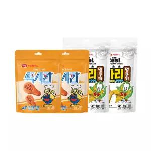 [60분러시] 더리얼 간식 쿠키 세트 * 2개입 (용가리 멍쿠키 80g + 맥시칸 양념 60g)