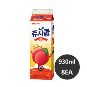 빙그레 쥬시쿨 자두 930ml 8개 무배 냉장배송