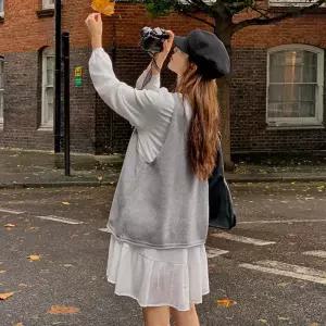 핫핑 [만능코디/포인트] 레이어드조끼 브이넥 니트 뷔스티에