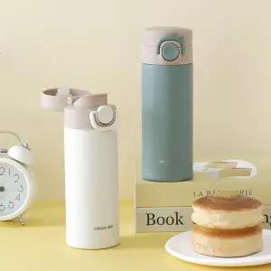 네오플램 원터치 미니 보온병 350ml 어린이 물병 물통 보온보냉 텀블러 아이보리