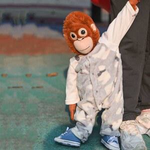 오랑우탄인형옷 장식 의상 입히기 이케아오랑우탄인형옷