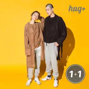 [2개입] 허그플러스 성인 샤워가운 로브 목욕가운 겨울 호텔 샤워로브