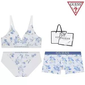 [롯데백화점]게스 [선물포장] 노와이어 플라워 커플속옷세트 BRBPDR312BU