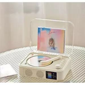 블루투스 CD플레이어 턴테이블 레코드판 오디오 듀얼혼
