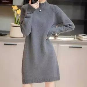 보온 심플 데일리룩 시밀러룩 겨울하객룩 니트원피스 결혼식하객룩