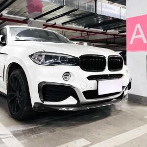 [호환품] BMW 호환 X6 F16 M 스포츠 -용 자동차 앞 범퍼 에어 블레이드 윈드 나이프 사이드 스플리터 스포