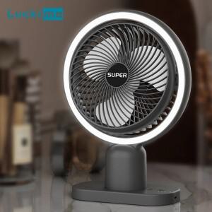 미니 소형 호환 USB 선풍기 휴대용 책상 조명 보충 램프 포함 무선 충전식 3 단 기어 공기 냉각 테이블 가