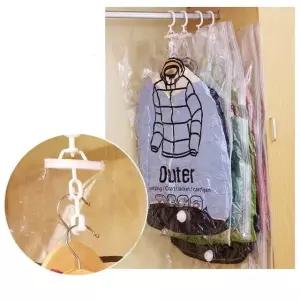 걸이형 진공 보관 압축팩 의류 보관팩 정리 67x110 대 (WFKBQO7)