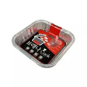 [오너클랜]bns 일회용 사각 직화냄비 2750ml 3개입 직화용냄비