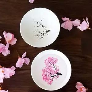 현이몰 벚꽃 술잔 꽃피는 감성 색변하는 소주 매화 복숭아 술잔세트 선물세트 신기한 독특한컵 20세여성