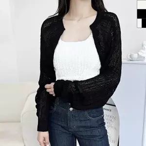 2LCBB 1077 여자그물니트긴팔볼레로가디건 미니 미니 (KYR-WFG7DF0)