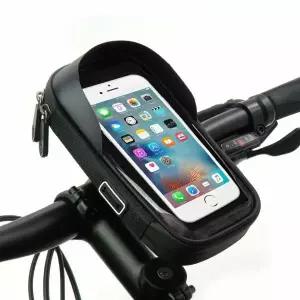 블랙방수거치대 블랙 거치백 핸드폰가방 휴대폰거치자전거 방수