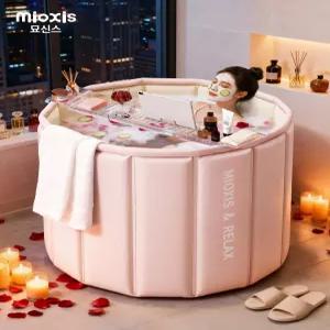 성인용 접이식 목욕통 전신 목욕 욕조 겸용