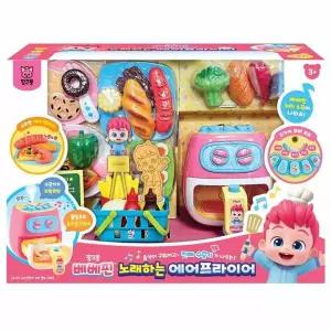 [보리보리/토이스타일]핑크퐁 베베핀 노래하는 에어프라이어 주방 소꿉놀이