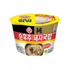 [오뚜기] 오뚜기 컵밥 얼큰순후추돼지국밥 311.5g  12개