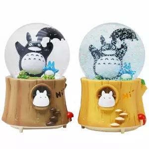 지브리 이웃집 토토로 오르골 스노우볼 워터볼 LED 램프 크리스탈볼 뮤직램프 자동눈날림 