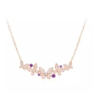 [DIAME]로맨틱가든 허니빠삐용 18K골드 랩그로운 사파이어 목걸이 FGDGN1341WPLAB