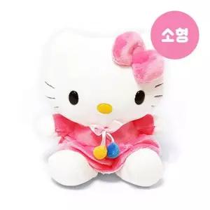 캐릭터 헬로키티 스커트인형 소형 핑크 고양이인형 20cm