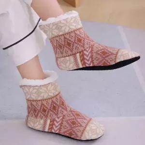 은창)짜임 패턴 털 실내 덧신 실내덧신 겨울 실내화