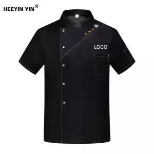 조리복 셰프복 요리복 주방복 주방 작업복 셰프 자켓 재킷 남자 남성 반팔 셔츠 맞춤 제작 요리사 코트 제