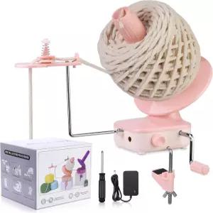 전기 실 와인더 코바늘 뜨개질용 자동 볼 강한 장력을 가진 컴팩트 케이크 뜨개질 및 스텝리스 속도