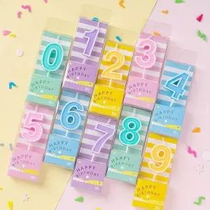 생일초 케이크 숫자 초 10개입 기념일