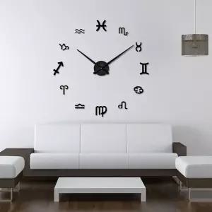DIY 별자리 붙이는 벽시계(블랙)거실 특이한 예쁜 대형 고급 가벼운 무소음 인테리어추천 벽걸이