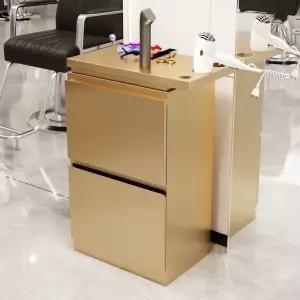 스텐 미용실츄레이 가위정리대 이동 미용트레이 선반