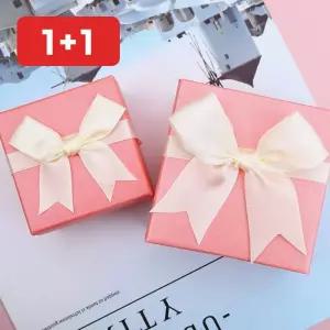 쥬얼리 케이스 리본 선물상자 핑크 포장 반지 목걸이