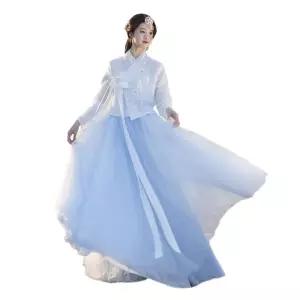 여성생활한복 개량 전통 원피스 드레스 코스튬